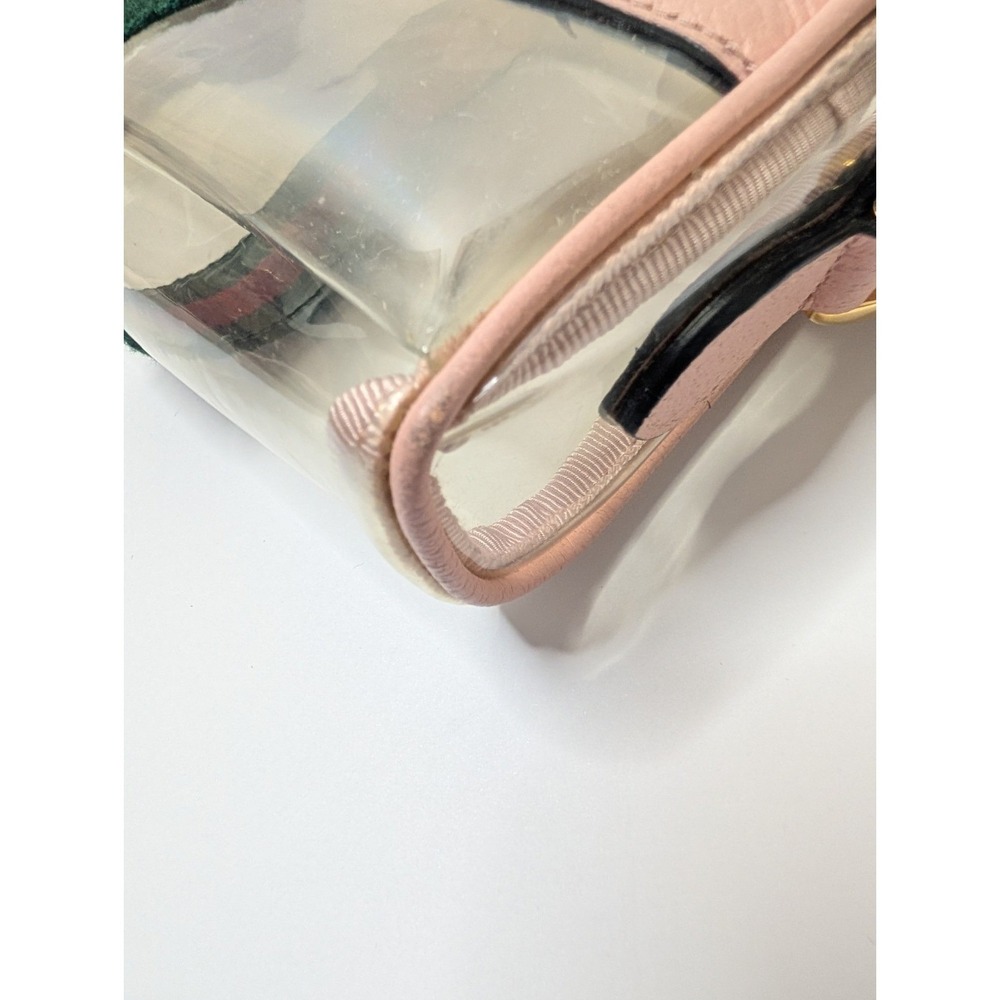 Gucci Ophidia Mini Bag Clear Vinyl Purse Crossbody Shoulder Stadium Bag - Picture 10 of 15
